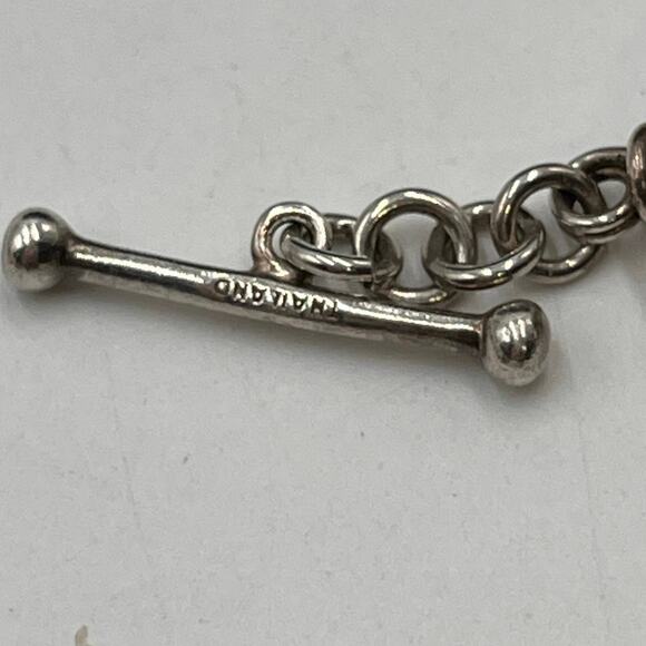 Michael Dawkins 925 Sterling 14K Rondel Bead fresh Water Pearl Toggle
Bracelet - Picture 5 of 9